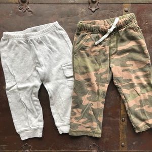 Bundle: Carter’s 18mo pants in Camo and Grey